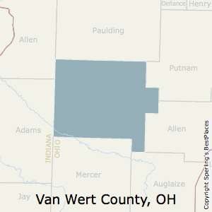 Van_Wert,Ohio County Map